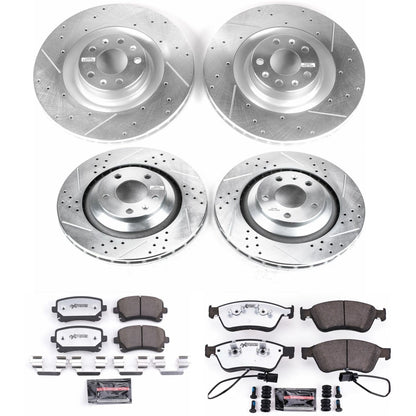 PowerStop Front & Rear Z26 Street Warrior Brake Kit | Audi A6 Quattro (09-11) (K5746-26)