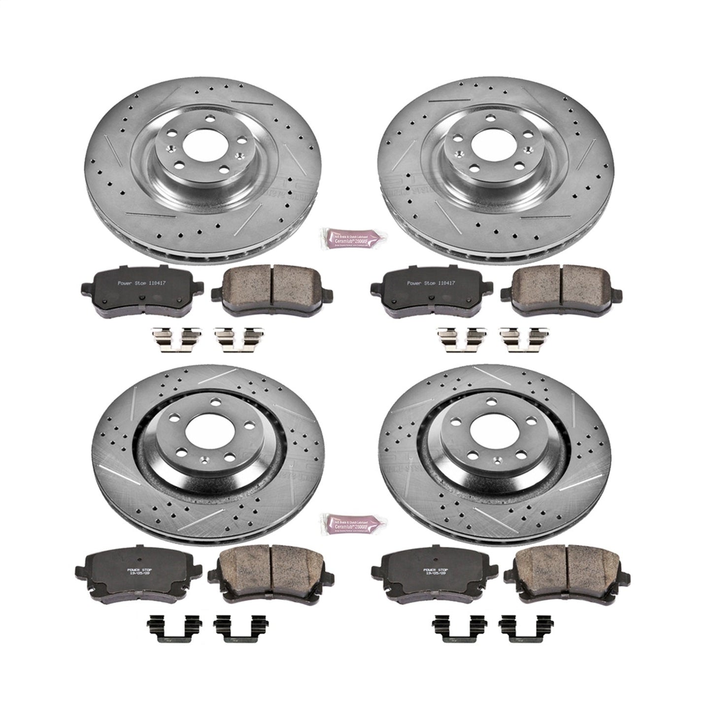 PowerStop Front & Rear Z23 Evolution Sport Brake Kit | Audi A6 Quattro (09-11) (K5746)