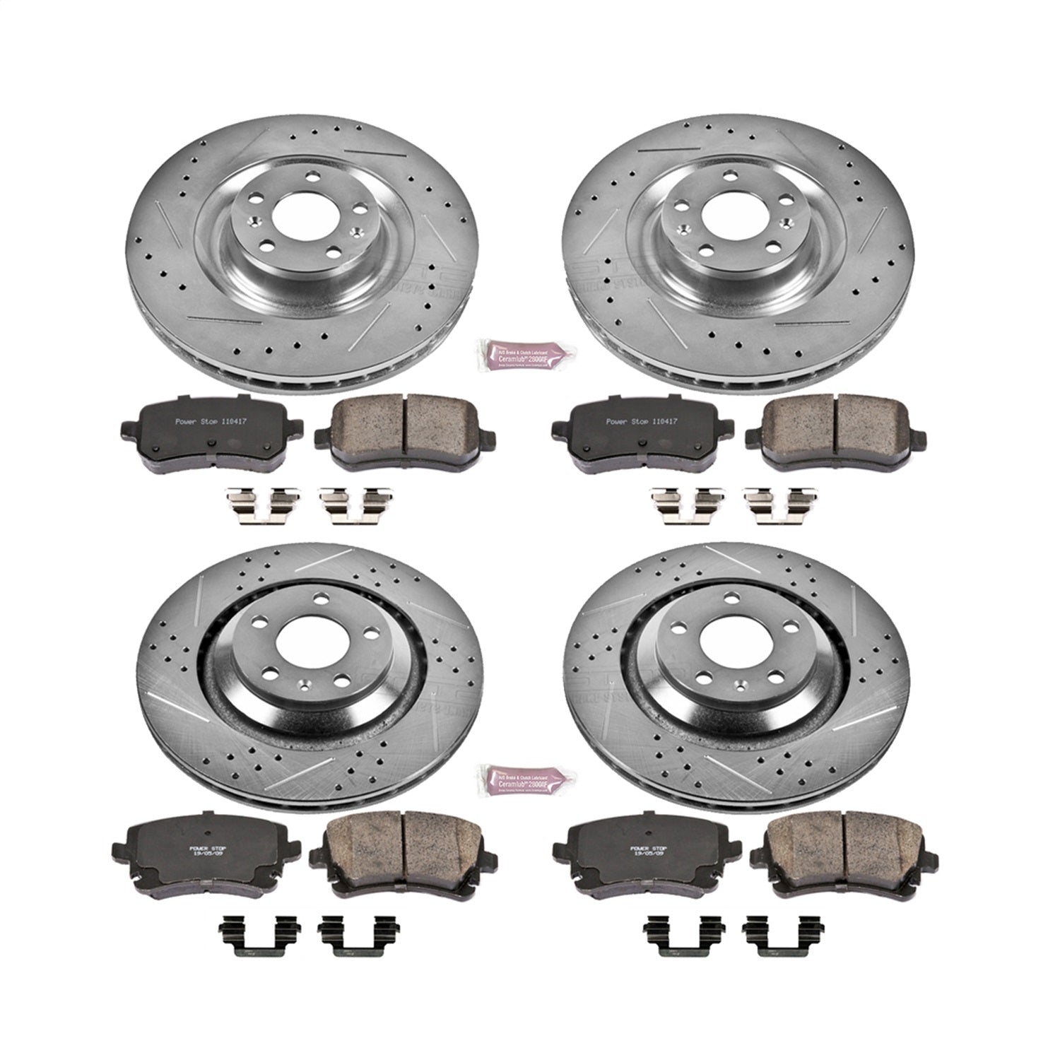 PowerStop Front & Rear Z23 Evolution Sport Brake Kit | Audi A6 Quattro (09-11) (K5746)