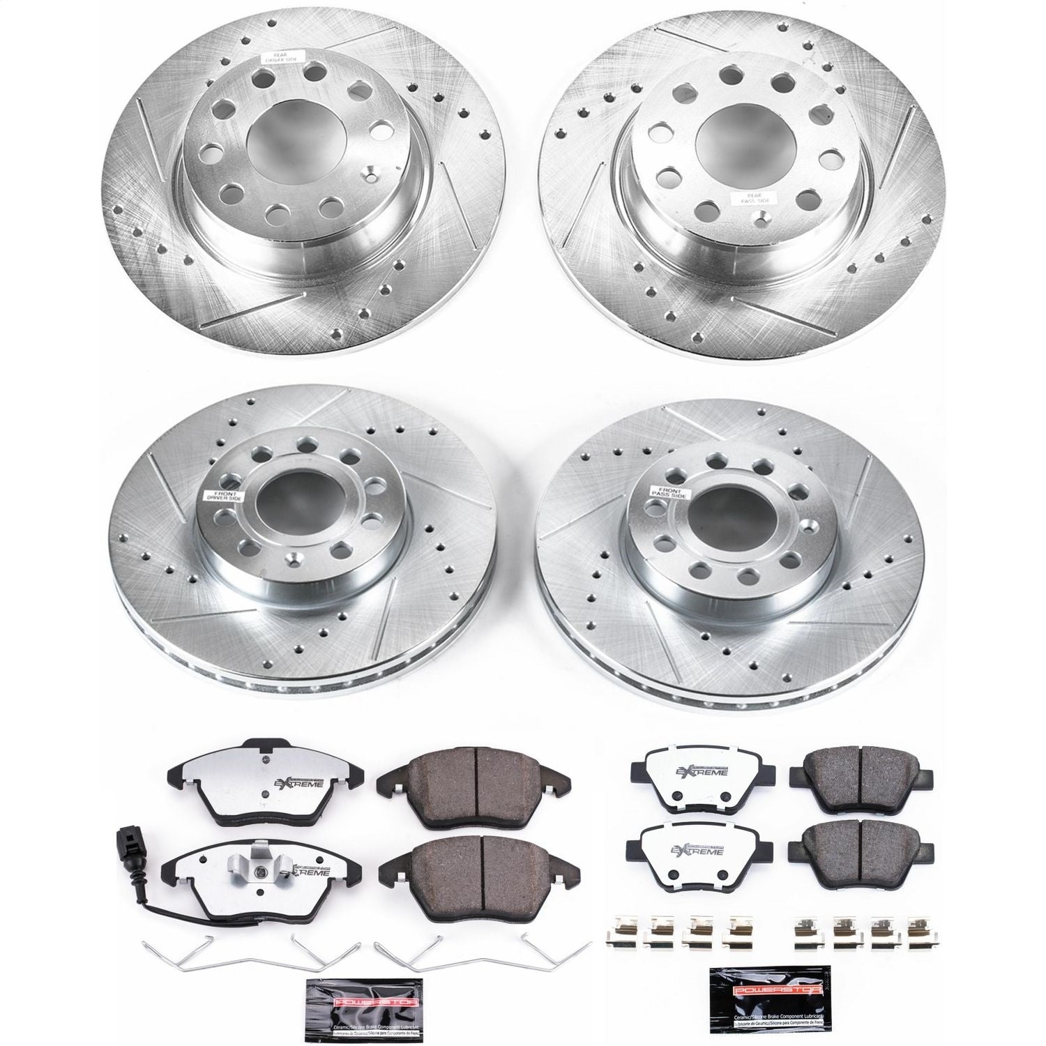 PowerStop Front & Rear Z26 Street Warrior Brake Kit | Volkswagen Beetle (12) (K5747-26)
