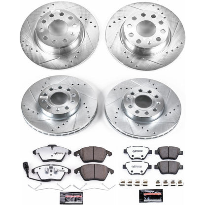 PowerStop Front & Rear Z26 Street Warrior Brake Kit | Volkswagen Beetle (12) (K5747-26)