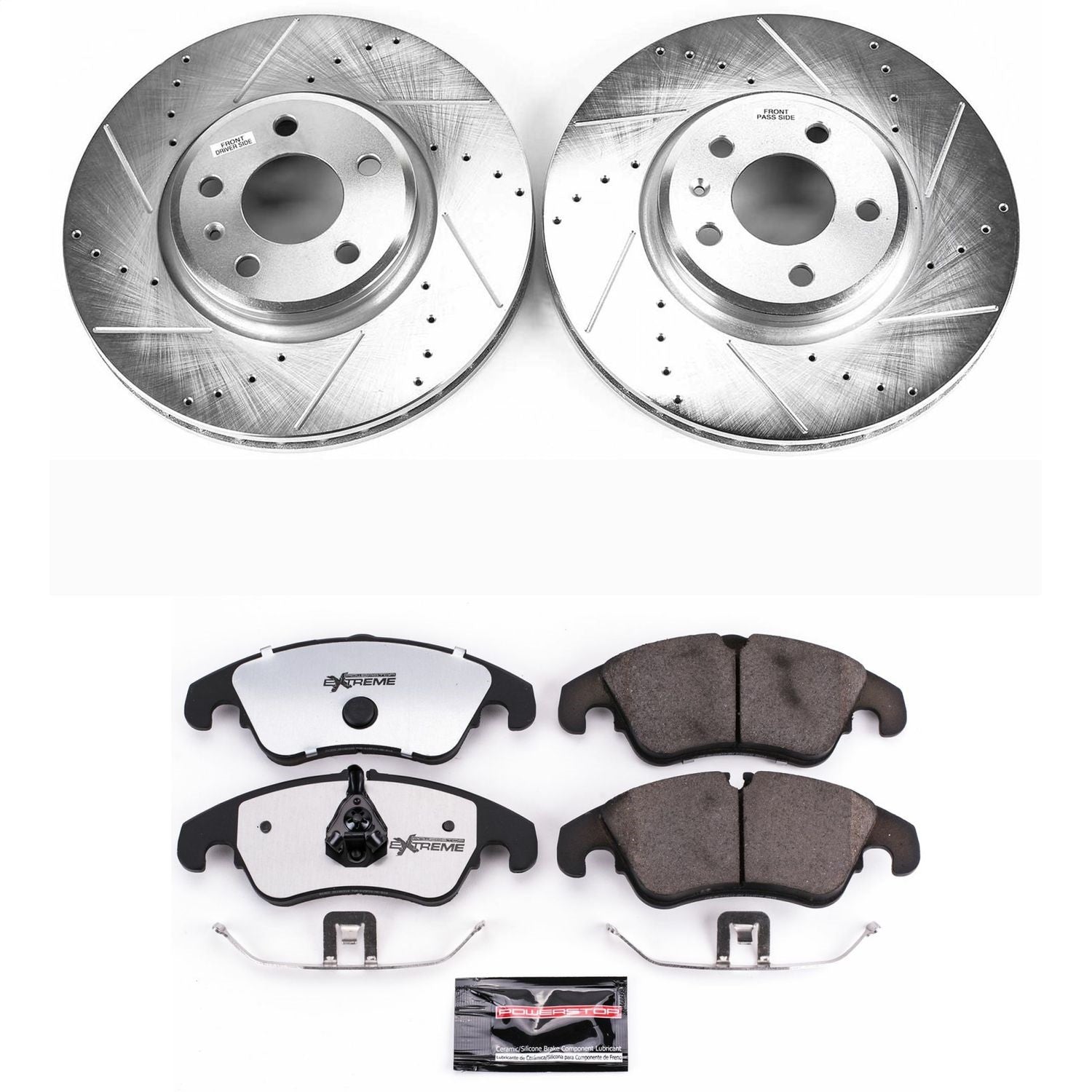 PowerStop Front Z26 Street Warrior Brake Kit | Audi A4 (09-11) (K5752-26)