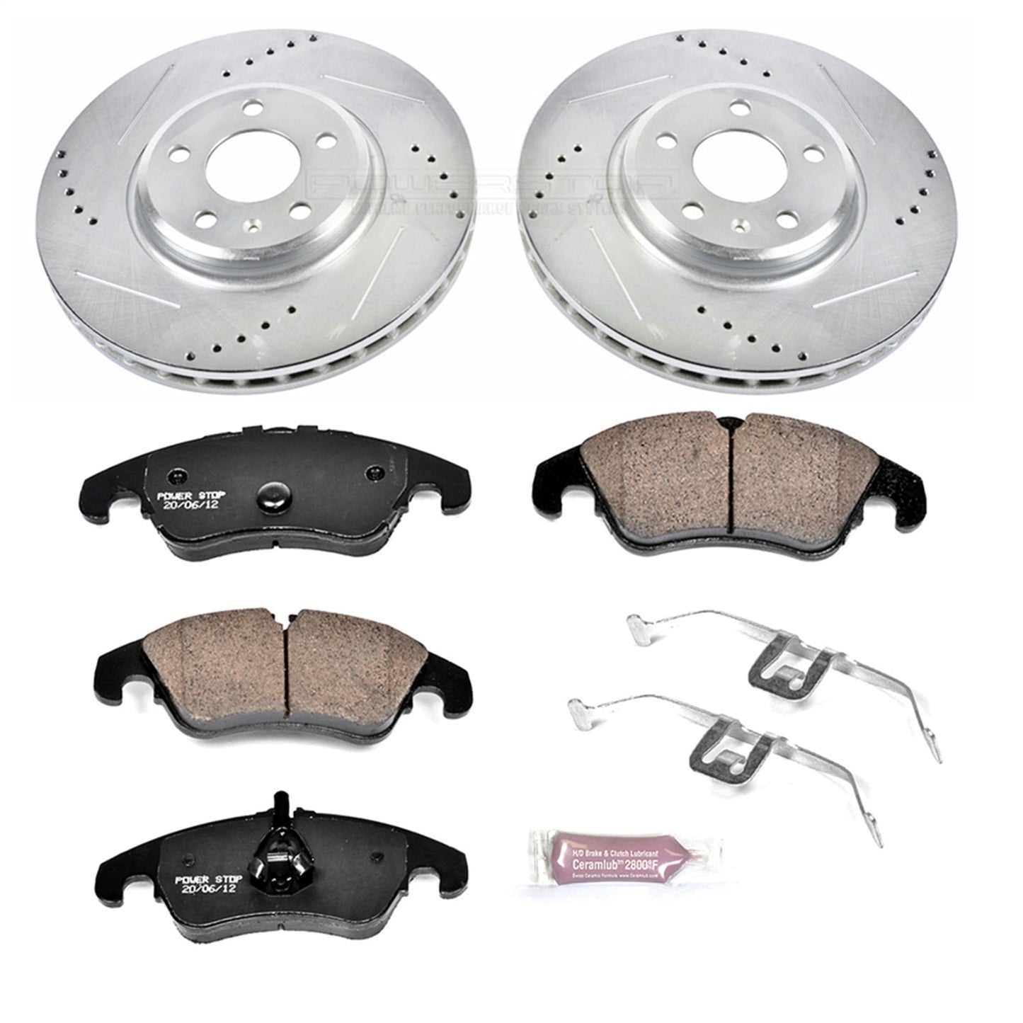 PowerStop Z23 Evolution Sport Front Brake Kit | Audi A4 (09-11) (K5752)