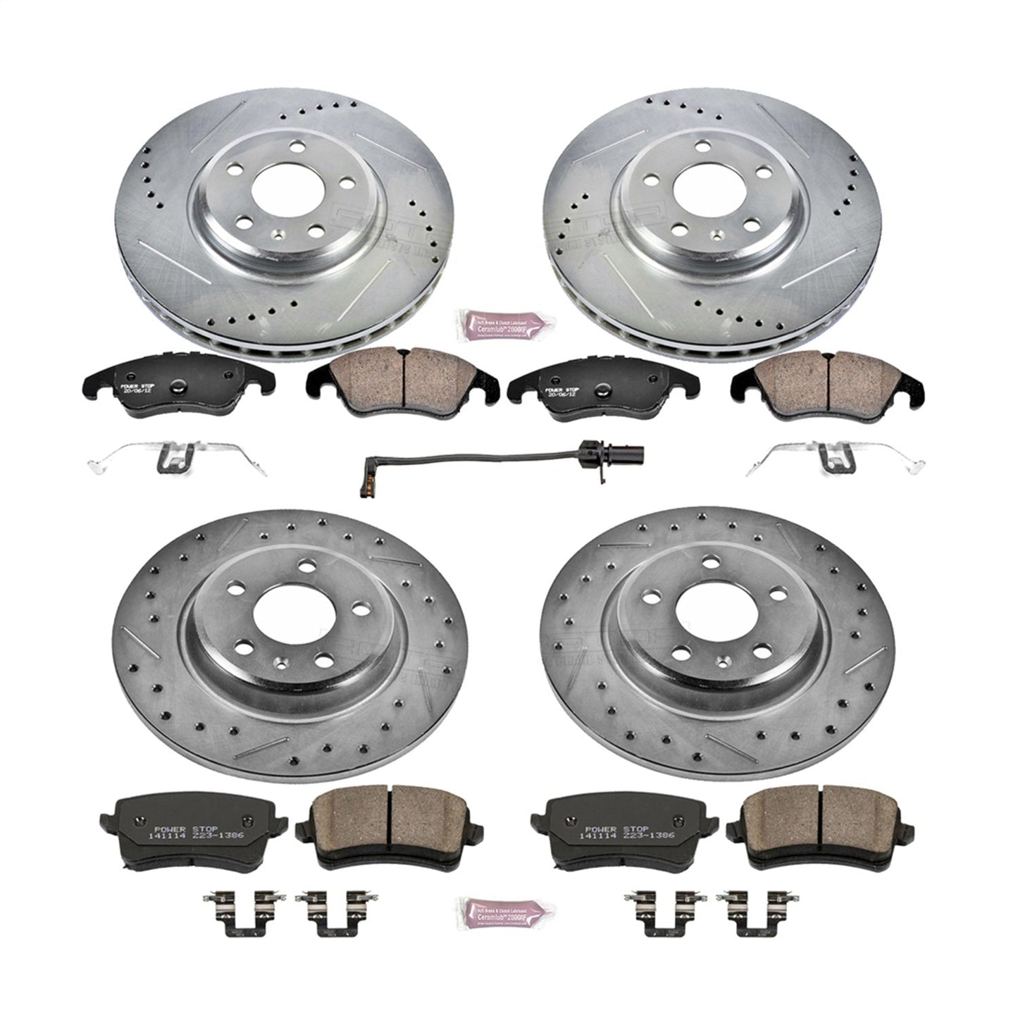 PowerStop Front & Rear Z23 Evolution Sport Brake Kit | Audi A4 (09-11) (K5754)