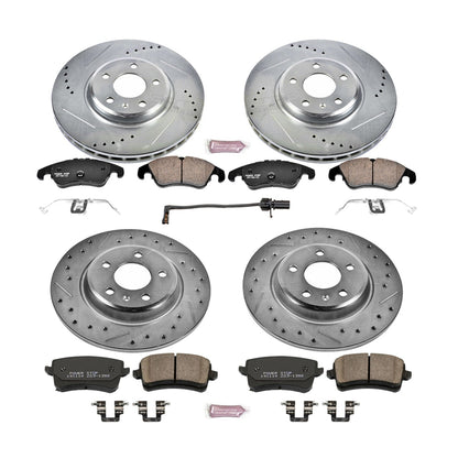 PowerStop Front & Rear Z23 Evolution Sport Brake Kit | Audi A4 (09-11) (K5754)