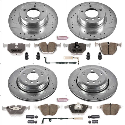 PowerStop Front & Rear Z26 Street Warrior Brake Kit | BMW 525i (06-07) (K5765-26)