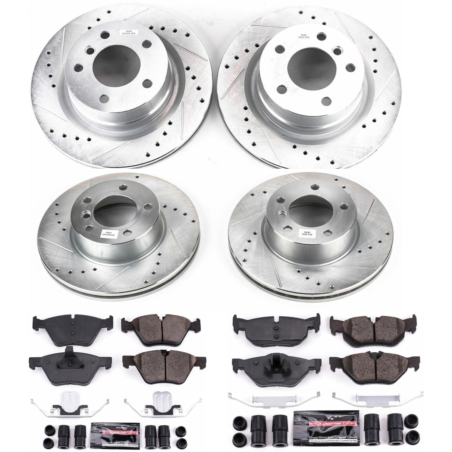 PowerStop Front & Rear Z23 Evolution Sport Brake Kit | BMW 128i (08-10) (K5766)
