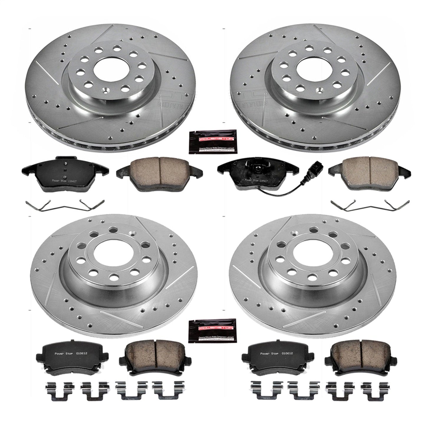 PowerStop Front & Rear Z23 Evolution Sport Brake Kit | Audi A3 (13) (K5798)