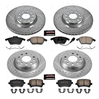 PowerStop Front & Rear Z23 Evolution Sport Brake Kit | Audi A3 (13) (K5798)