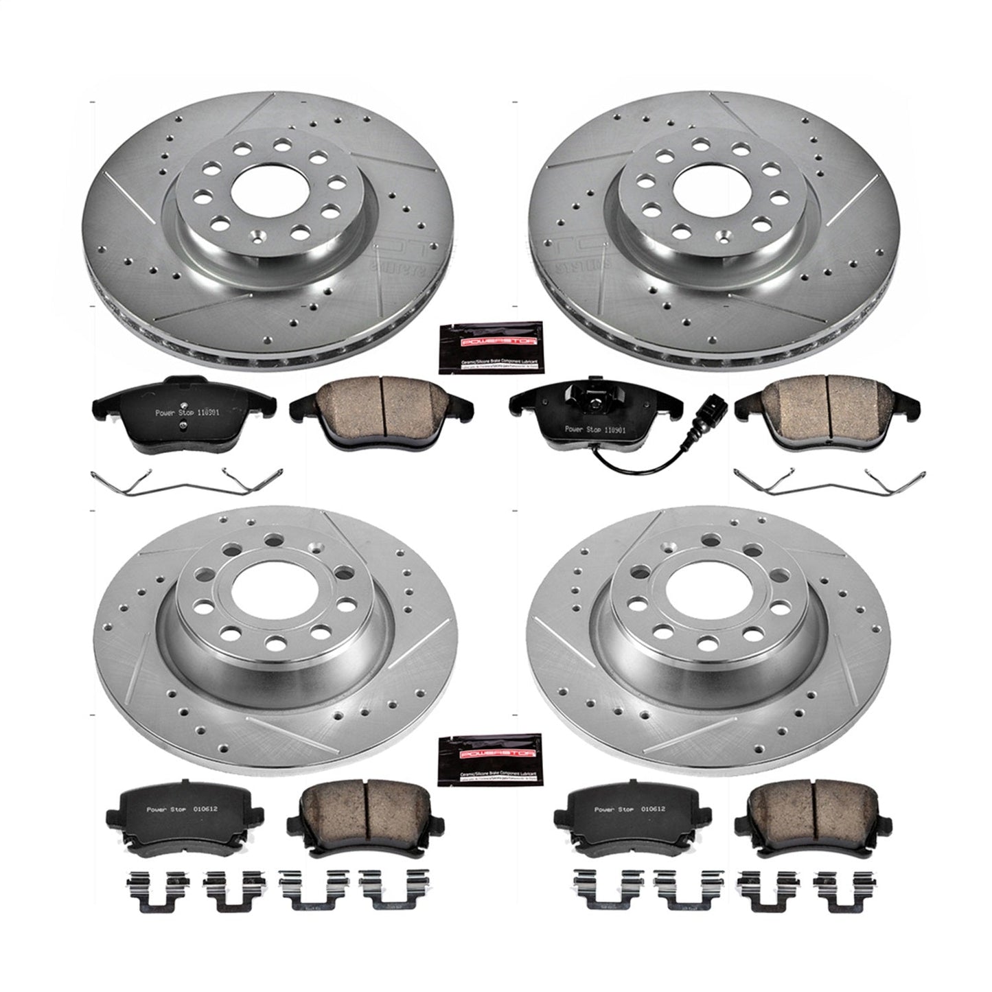 PowerStop Front & Rear Z23 Evolution Sport Brake Kit | Volkswagen Tiguan (11) (K5802)