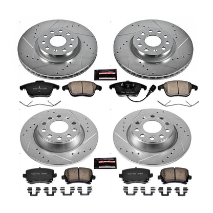 PowerStop Front & Rear Z23 Evolution Sport Brake Kit | Volkswagen Tiguan (11) (K5802)