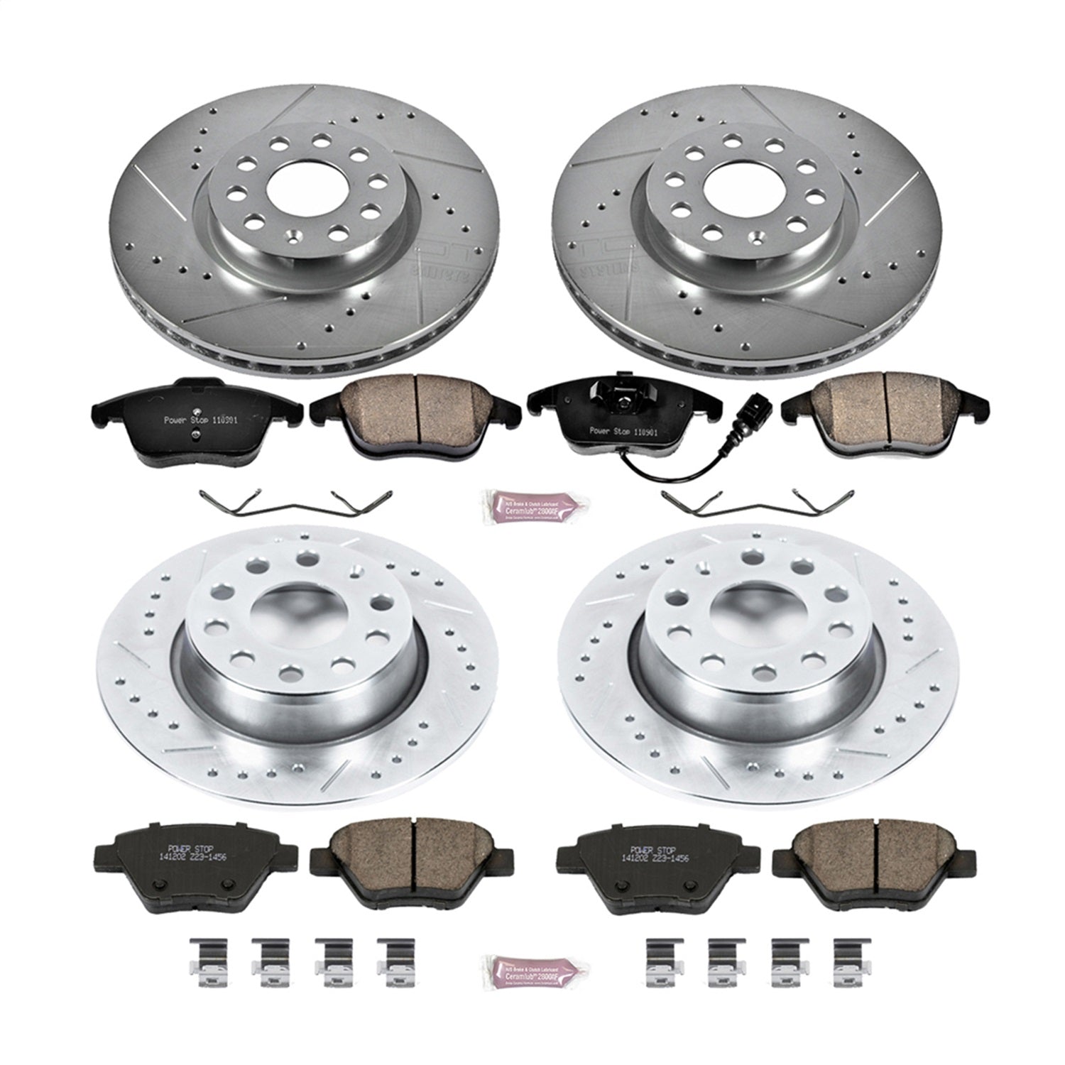 PowerStop Front & Rear Z23 Evolution Sport Brake Kit | Volkswagen Passat (12-15) (K5803)