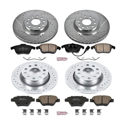 PowerStop Front & Rear Z23 Evolution Sport Brake Kit | Volkswagen Passat (12-15) (K5803)