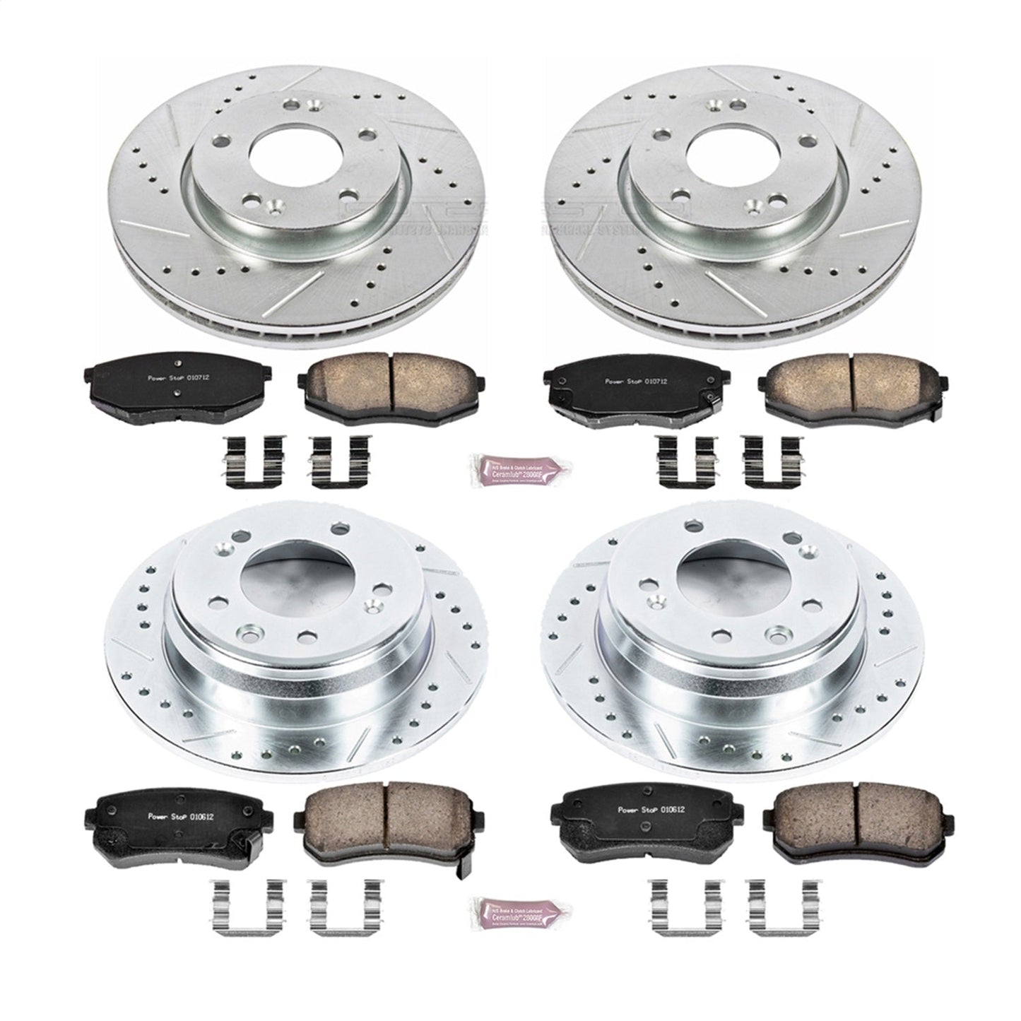 PowerStop Front & Rear Z23 Evolution Sport Brake Kit | Hyundai Tucson (10-12) (K5807)