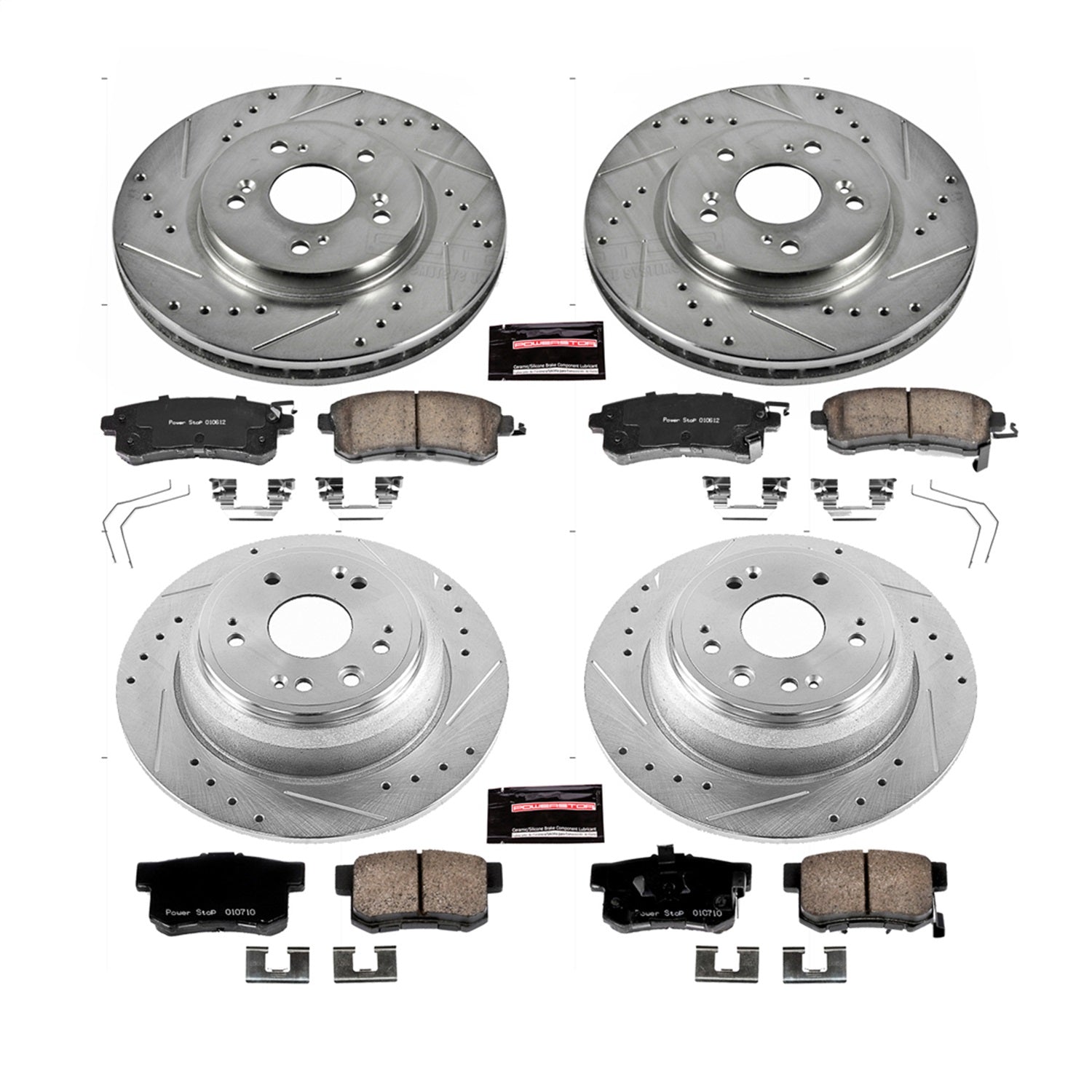 PowerStop Front & Rear Z23 Evolution Sport Brake Kit | Honda Crosstour (12-15) (K5816)