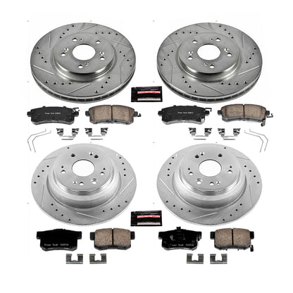 PowerStop Front & Rear Z23 Evolution Sport Brake Kit | Honda Crosstour (12-15) (K5816)