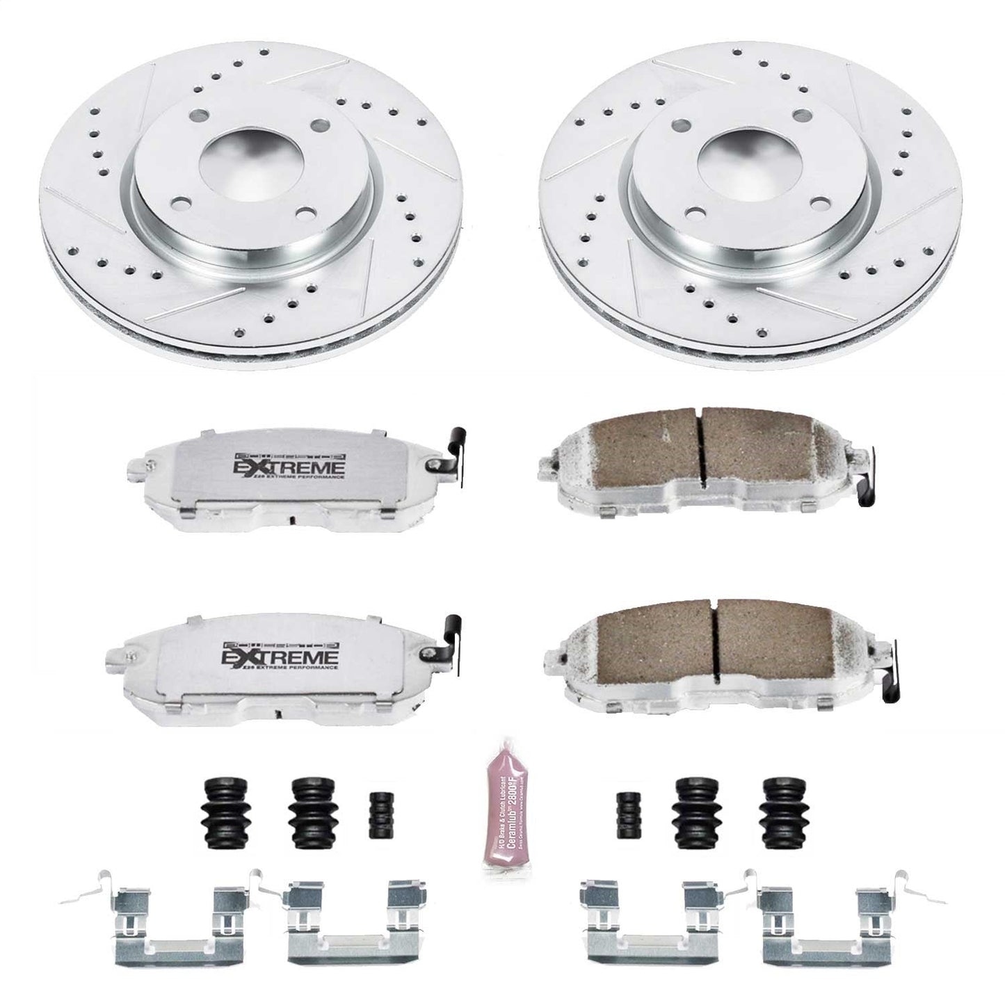 PowerStop Front Z26 Street Warrior Brake Kit | Nissan Cube (09-14) (K5817-26)
