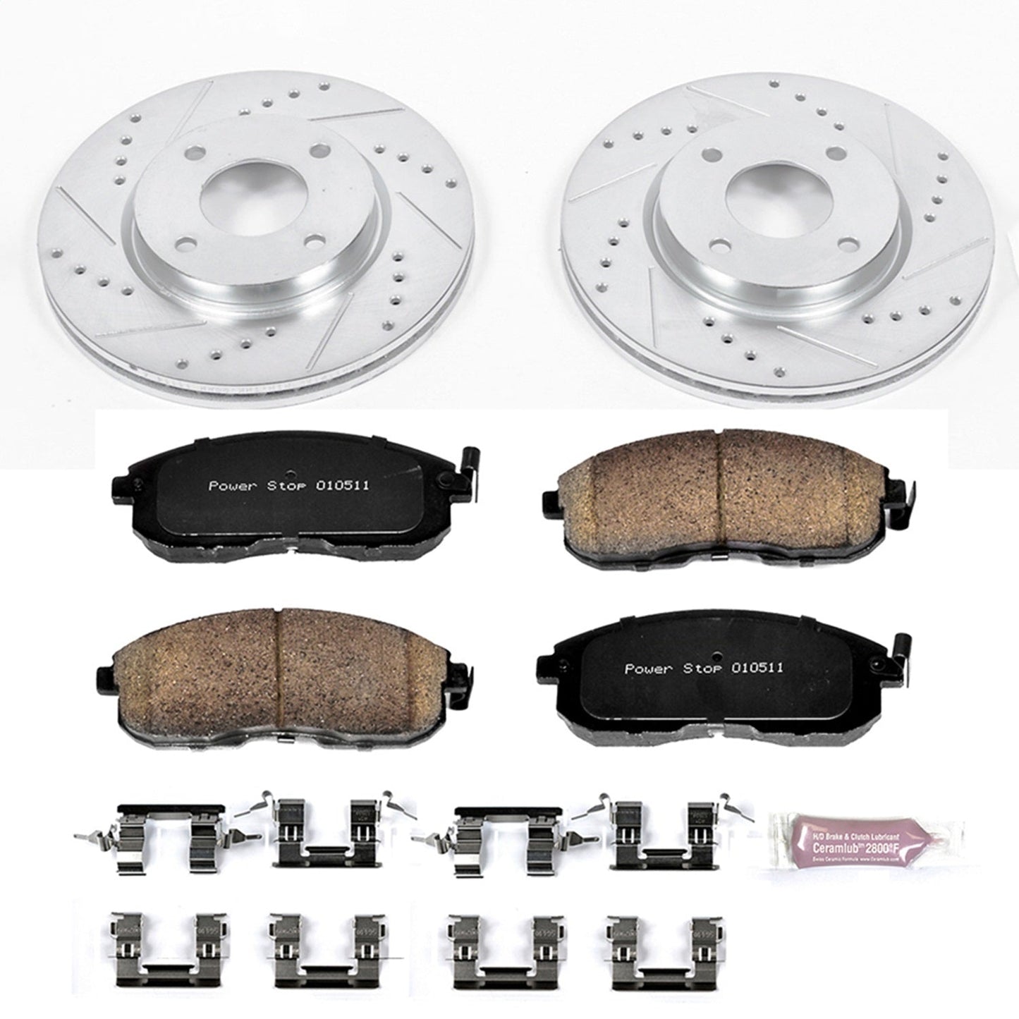 PowerStop Front Z23 Evolution Sport Brake Kit | Nissan Cube (09-14) (K5817)