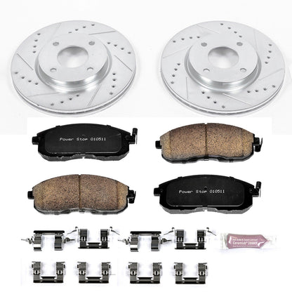 PowerStop Front Z23 Evolution Sport Brake Kit | Nissan Cube (09-14) (K5817)