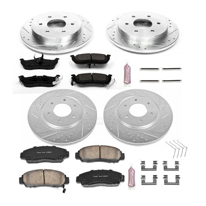 PowerStop Front & Rear Z23 Evolution Sport Brake Kit | Nissan Armada (12-15) (K5822)