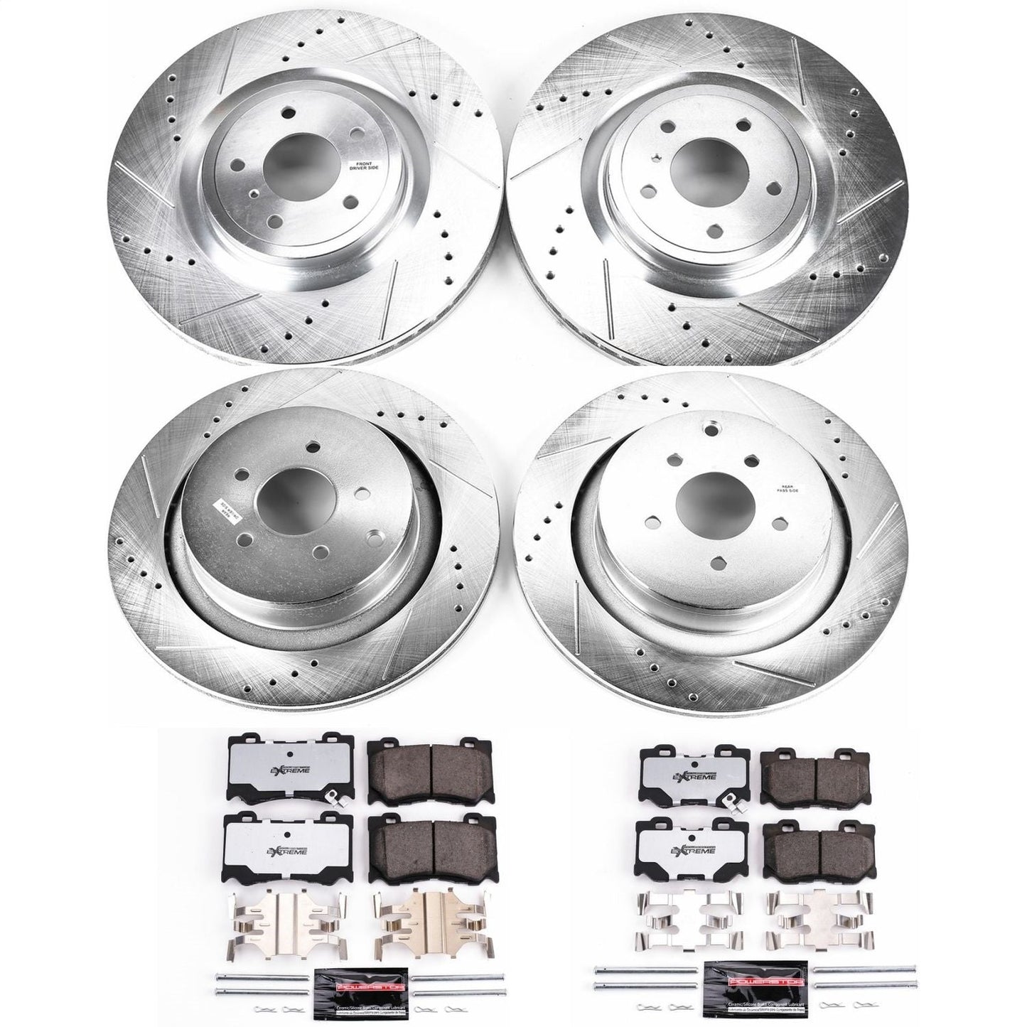 PowerStop Front & Rear Z26 Street Warrior Brake Kit | Infiniti FX50 (09-13) (K5823-26)