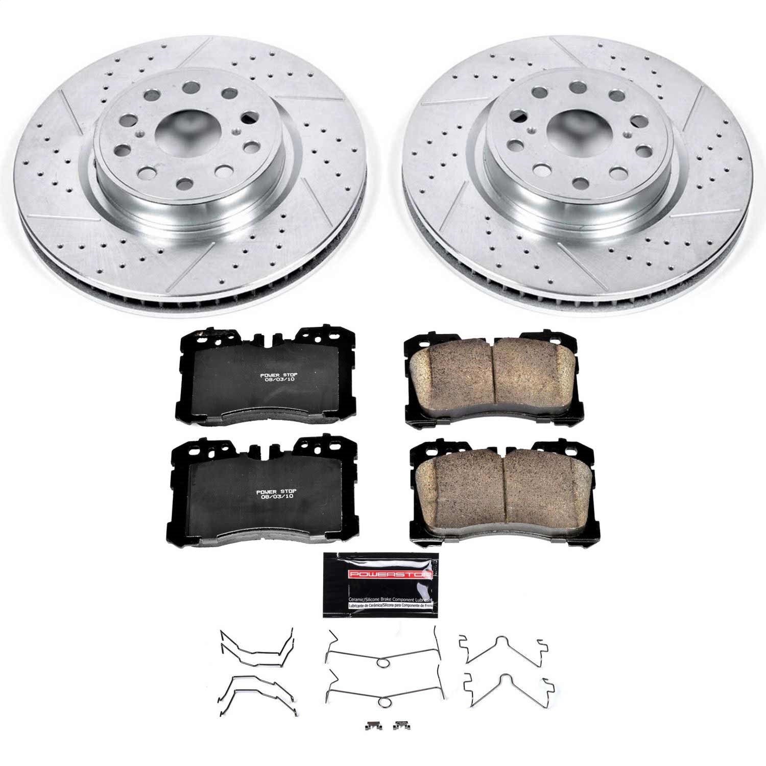 PowerStop Z23 Evolution Sport Front Brake Kit | Lexus LS460 (10-17) (K5824)