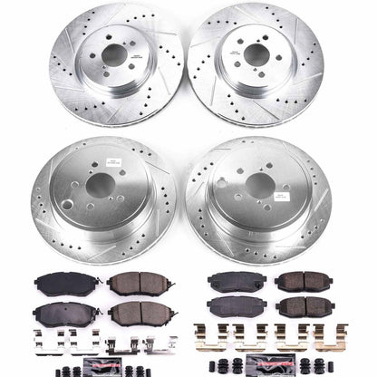 PowerStop Front & Rear Z23 Evolution Sport Brake Kit | Subaru Legacy (10-14) (K5830)