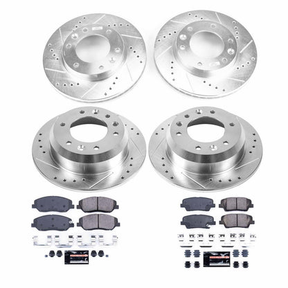PowerStop Front & Rear Z23 Evolution Sport Brake Kit | Hyundai Entourage (07-08) (K5831)