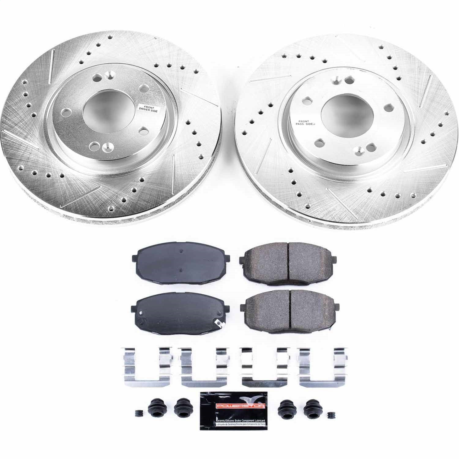 PowerStop Z23 Evolution Sport Front Brake Kit | Kia Forte (10-13) (K5837)