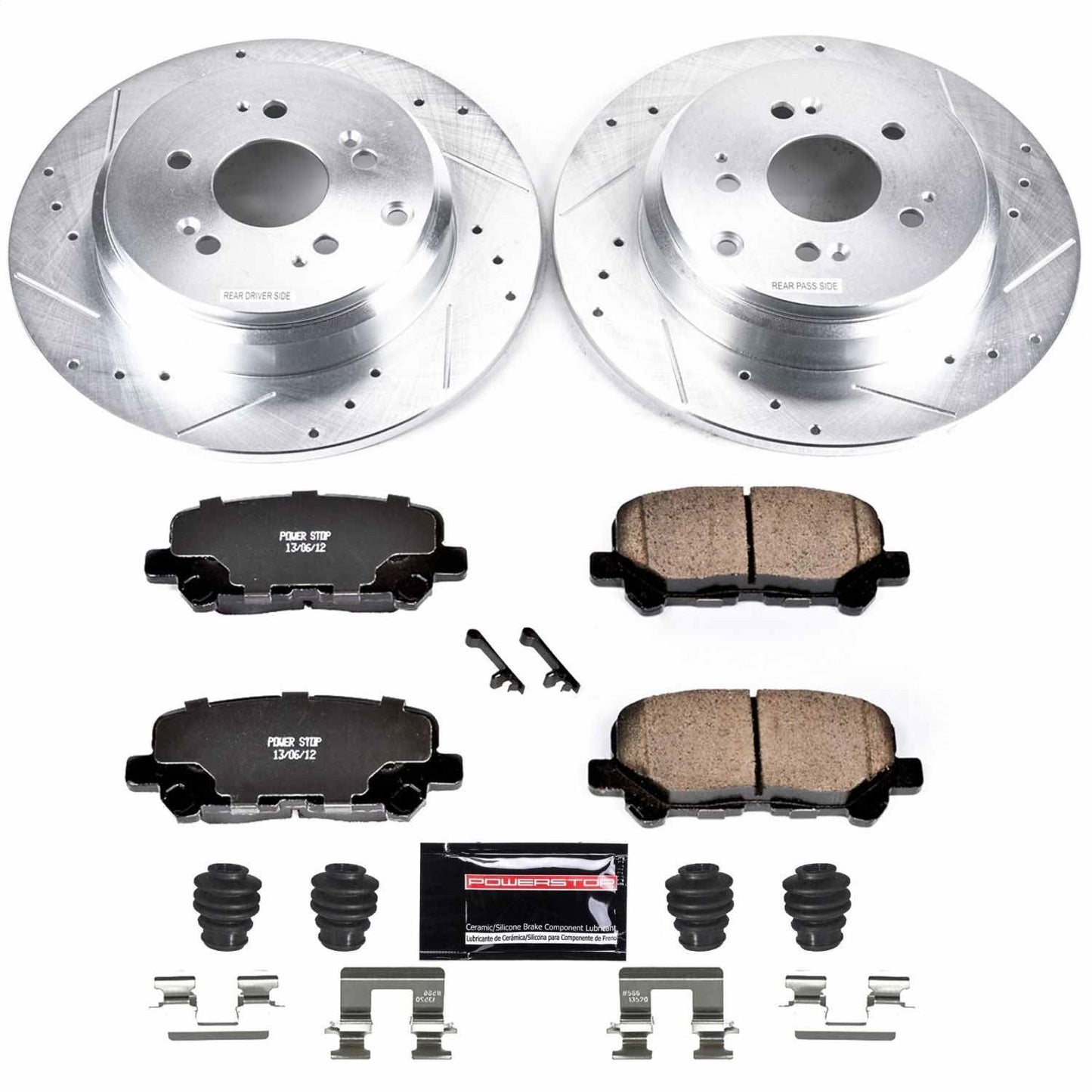 PowerStop Rear Z23 Evolution Sport Brake Kit | Honda Pilot (12-15) (K5839)