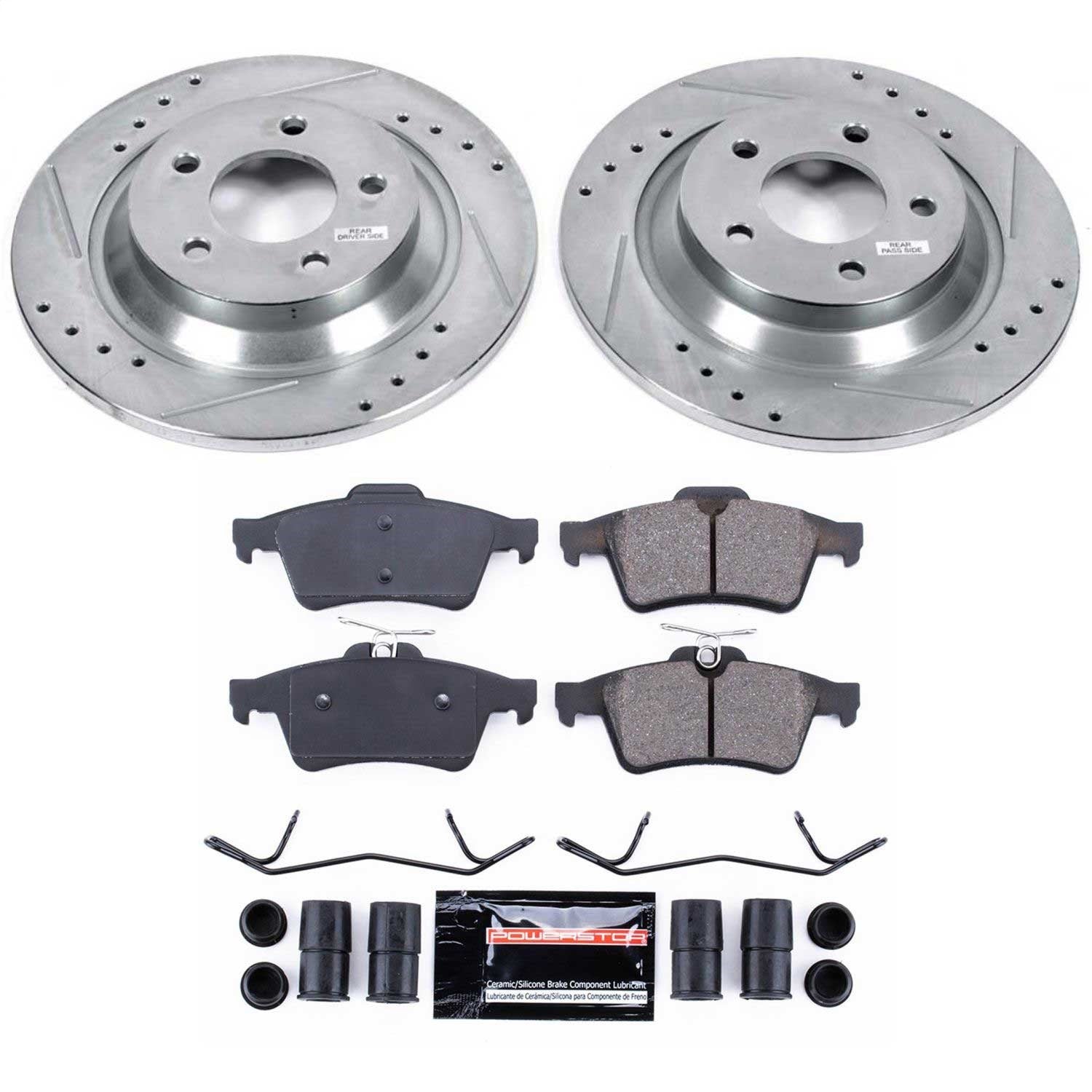 PowerStop Rear Z23 Evolution Sport Brake Kit | Mazda 5 (08-10) (K5842)