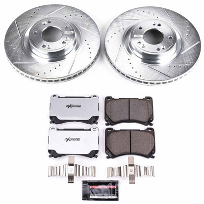 PowerStop Front Z26 Street Warrior Brake Kit | Hyundai Genesis (09-14) (K5843-26)