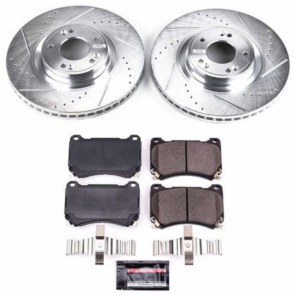 PowerStop Z23 Evolution Sport Front Brake Kit | Hyundai Genesis (09-14) (K5843)