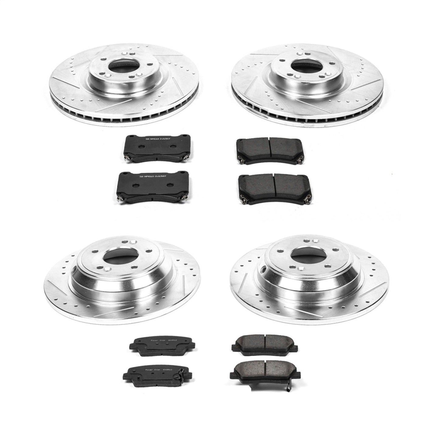 PowerStop Front & Rear Z23 Evolution Sport Brake Kit | Hyundai Genesis (09) (K5844)