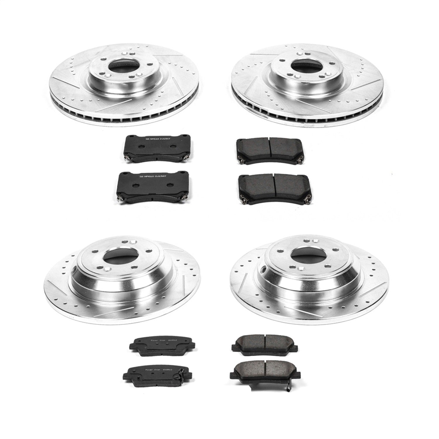 PowerStop Front & Rear Z23 Evolution Sport Brake Kit | Hyundai Genesis (09) (K5844)