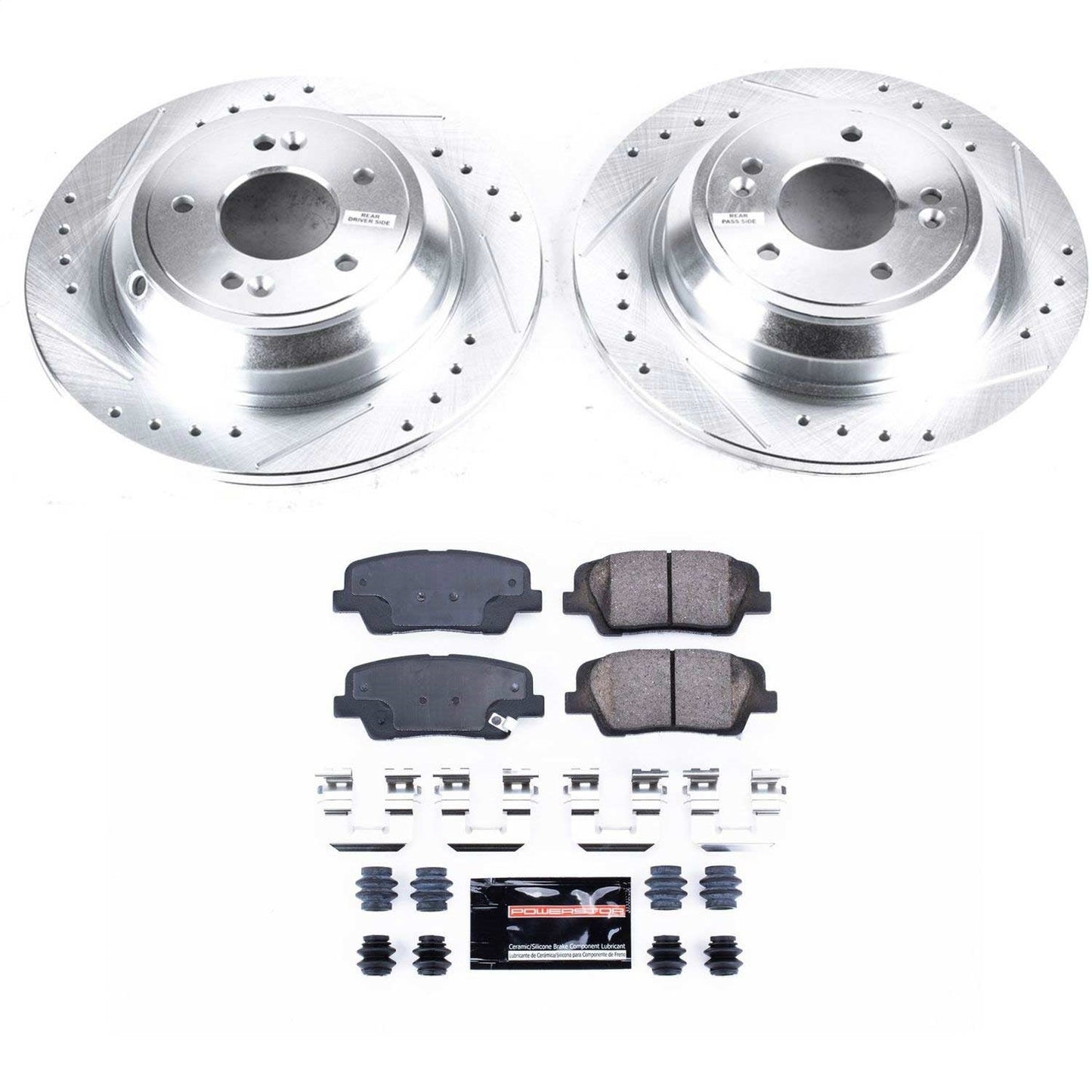PowerStop Rear Z23 Evolution Sport Brake Kit | Hyundai Genesis (09) (K5847)