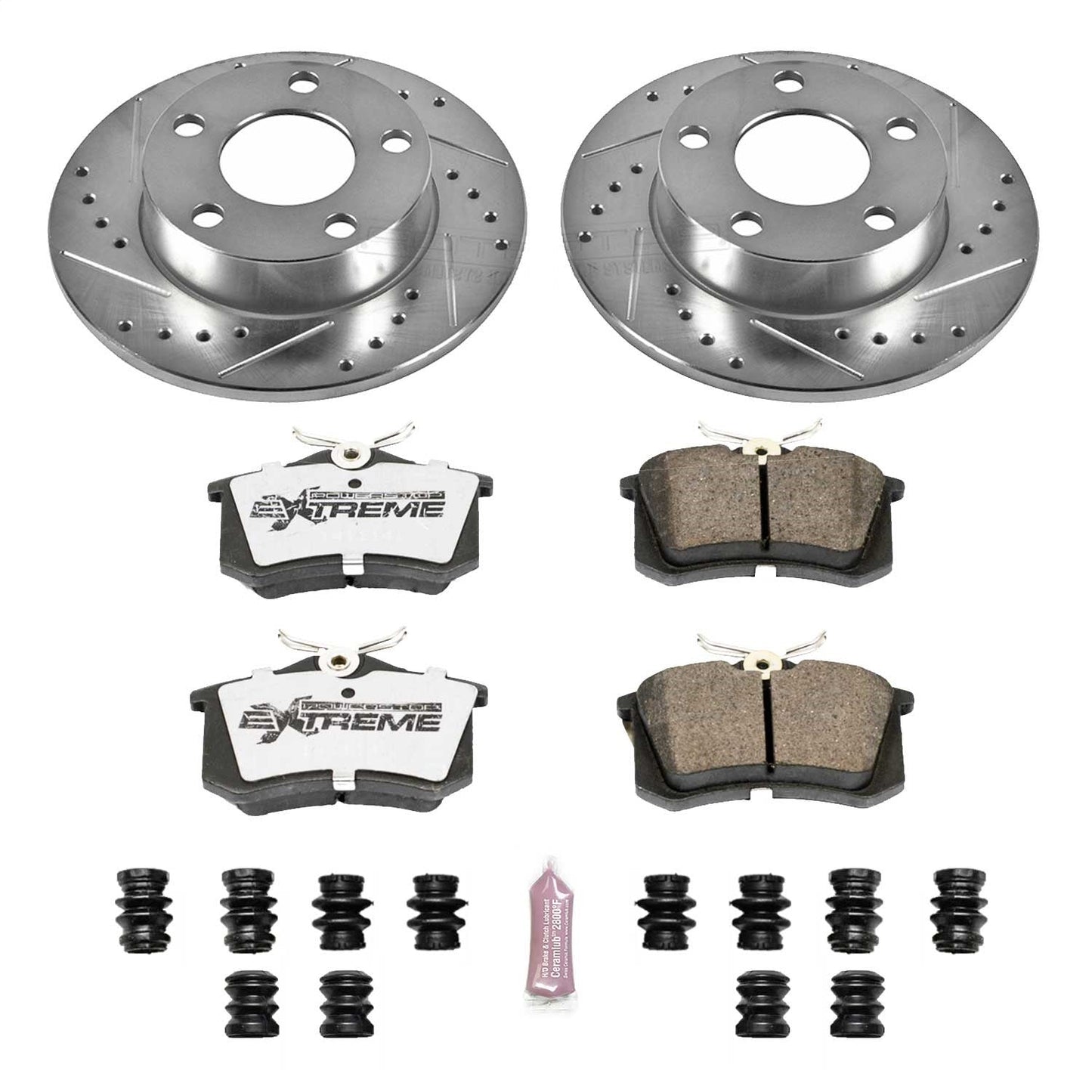 PowerStop Rear Z26 Street Warrior Brake Kit | Volkswagen Passat (99-05) (K585-26)
