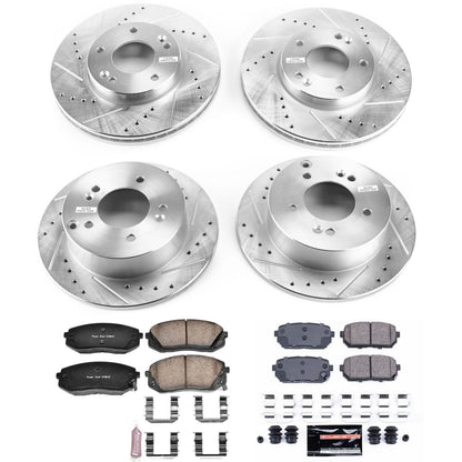 PowerStop Front & Rear Z23 Evolution Sport Brake Kit | Kia Rondo (07-10) (K5852)