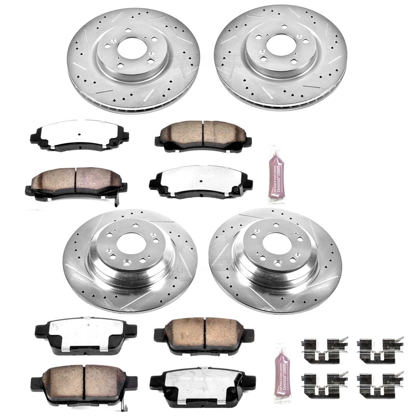 PowerStop Front & Rear Z36 Truck & Tow Brake Kit | Acura TL (09-14) (K5856-36)