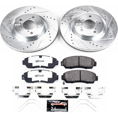 PowerStop Z26 Street Warrior Front Brake Kit | Honda Odyssey (11-14) (K5857-26)