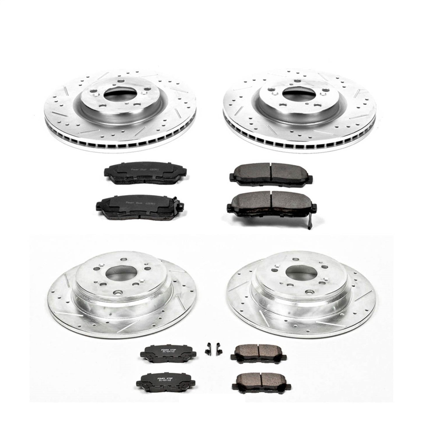 PowerStop Front & Rear Z23 Evolution Sport Brake Kit | Honda Odyssey (11-14) (K5858)