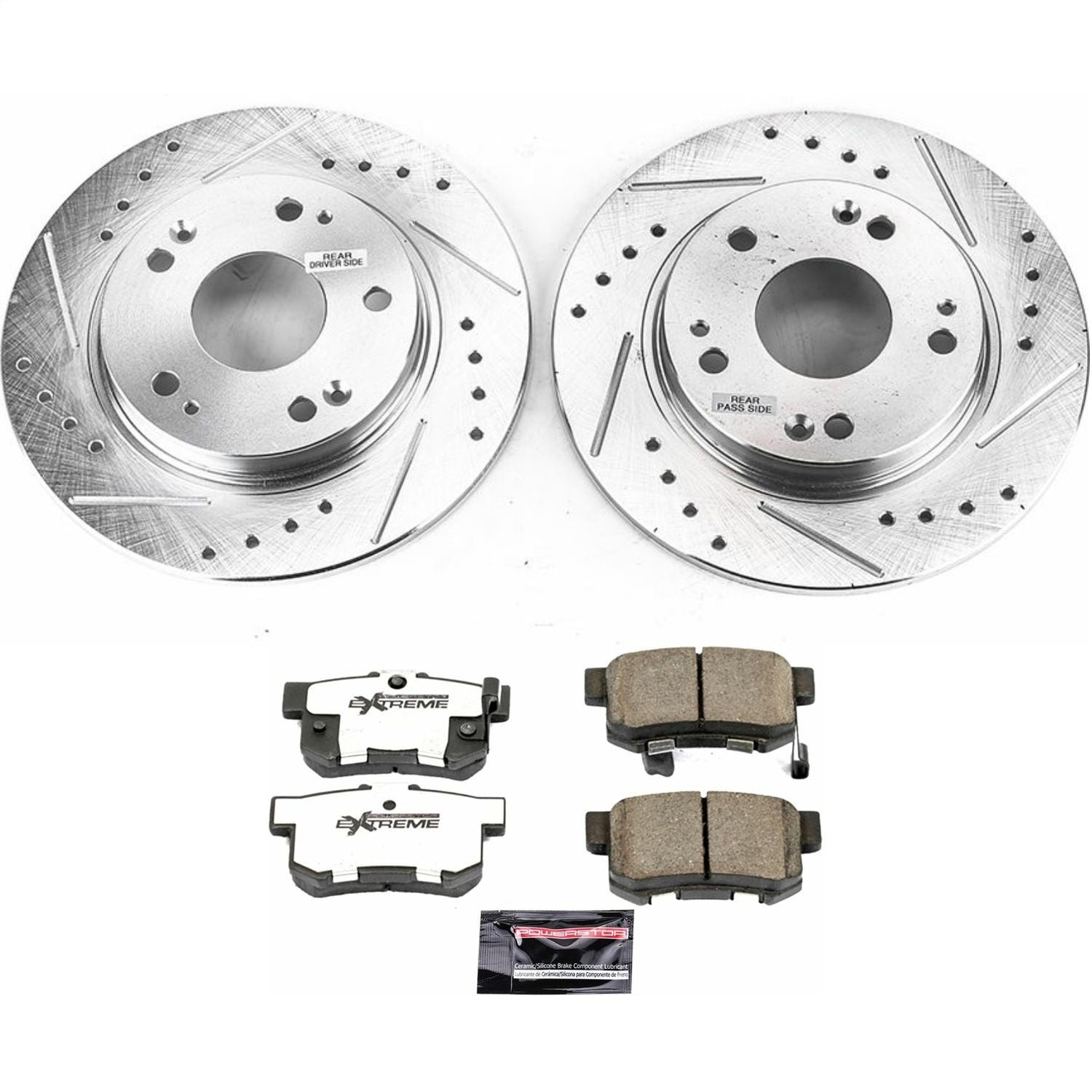 PowerStop Rear Z26 Street Warrior Brake Kit | Honda CR-Z (11-15) (K5860-26)