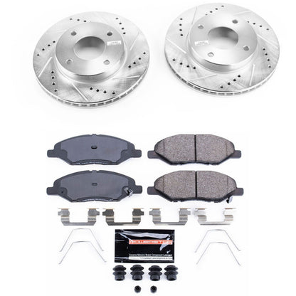 PowerStop Z23 Evolution Sport Front Brake Kit | Nissan Versa (09-11) (K5862)