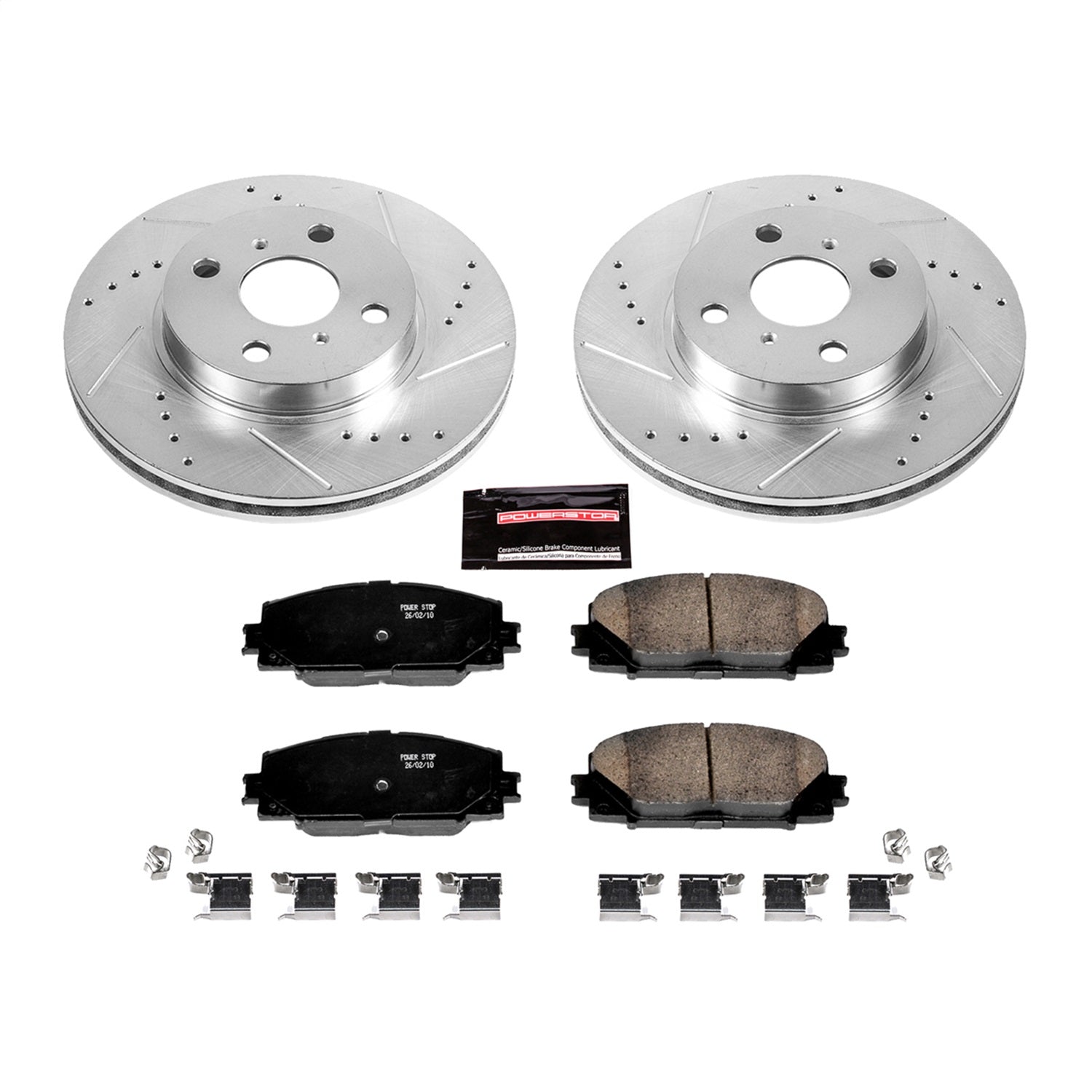 PowerStop Front Z23 Evolution Sport Brake Kit | Scion iQ (2013) (K5863)
