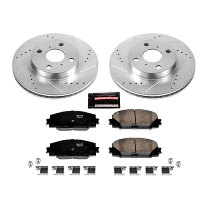 PowerStop Front Z23 Evolution Sport Brake Kit | Scion iQ (2013) (K5863)
