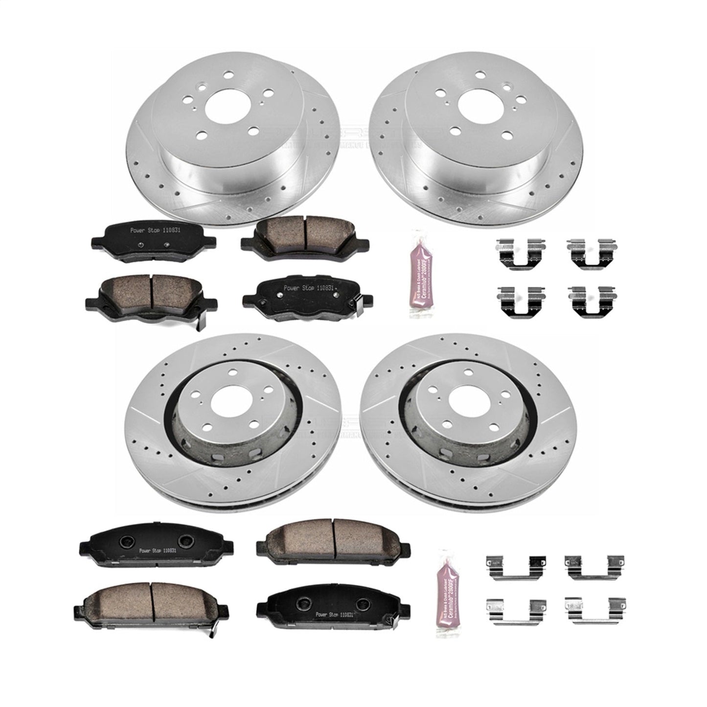 PowerStop Front & Rear Z23 Evolution Sport Brake Kit | Toyota Venza (09-16) (K5866)