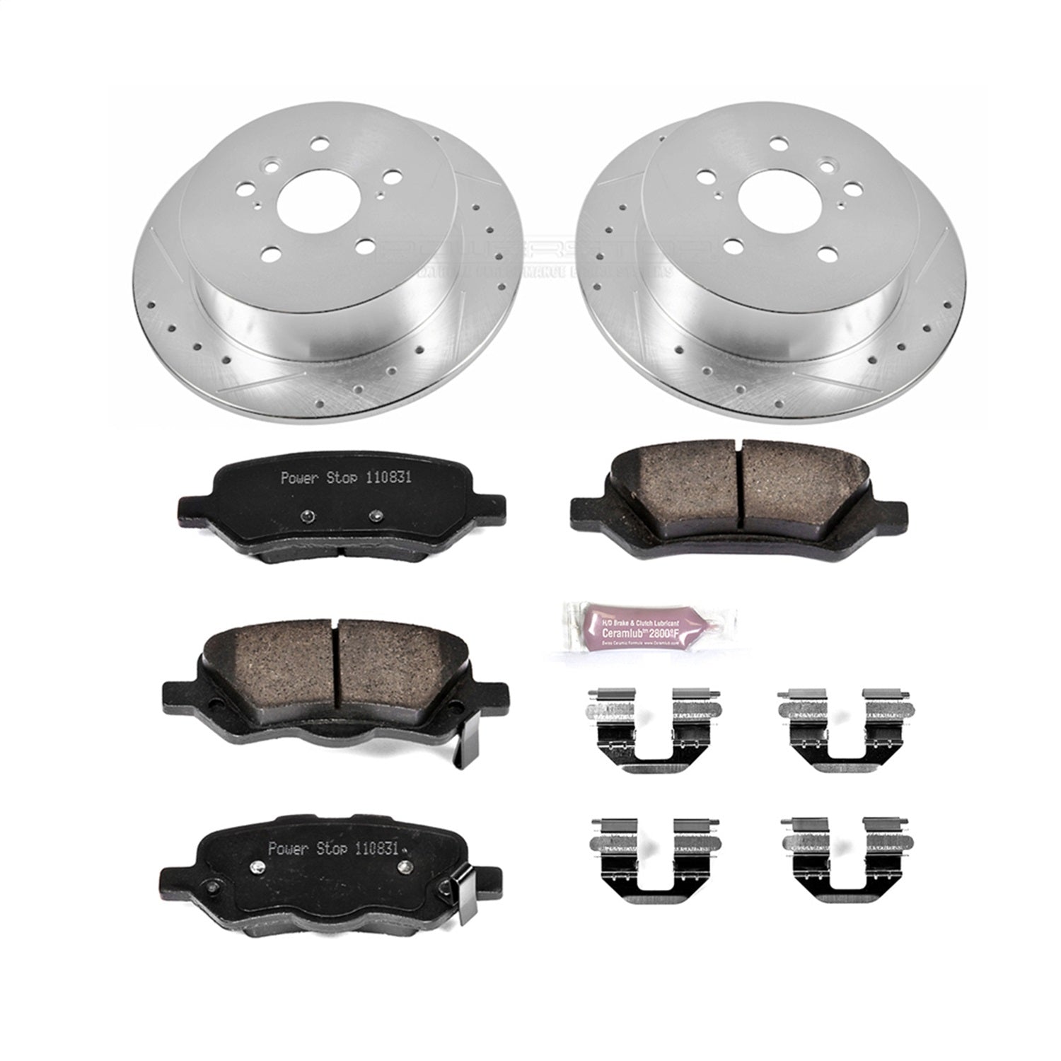 PowerStop Rear Z23 Evolution Sport Brake Kit | Toyota Venza (09-16) (K5867)
