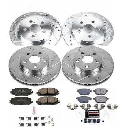 PowerStop Front & Rear Z23 Evolution Sport Brake Kit | Lexus CT200h (11-17) (K5871)