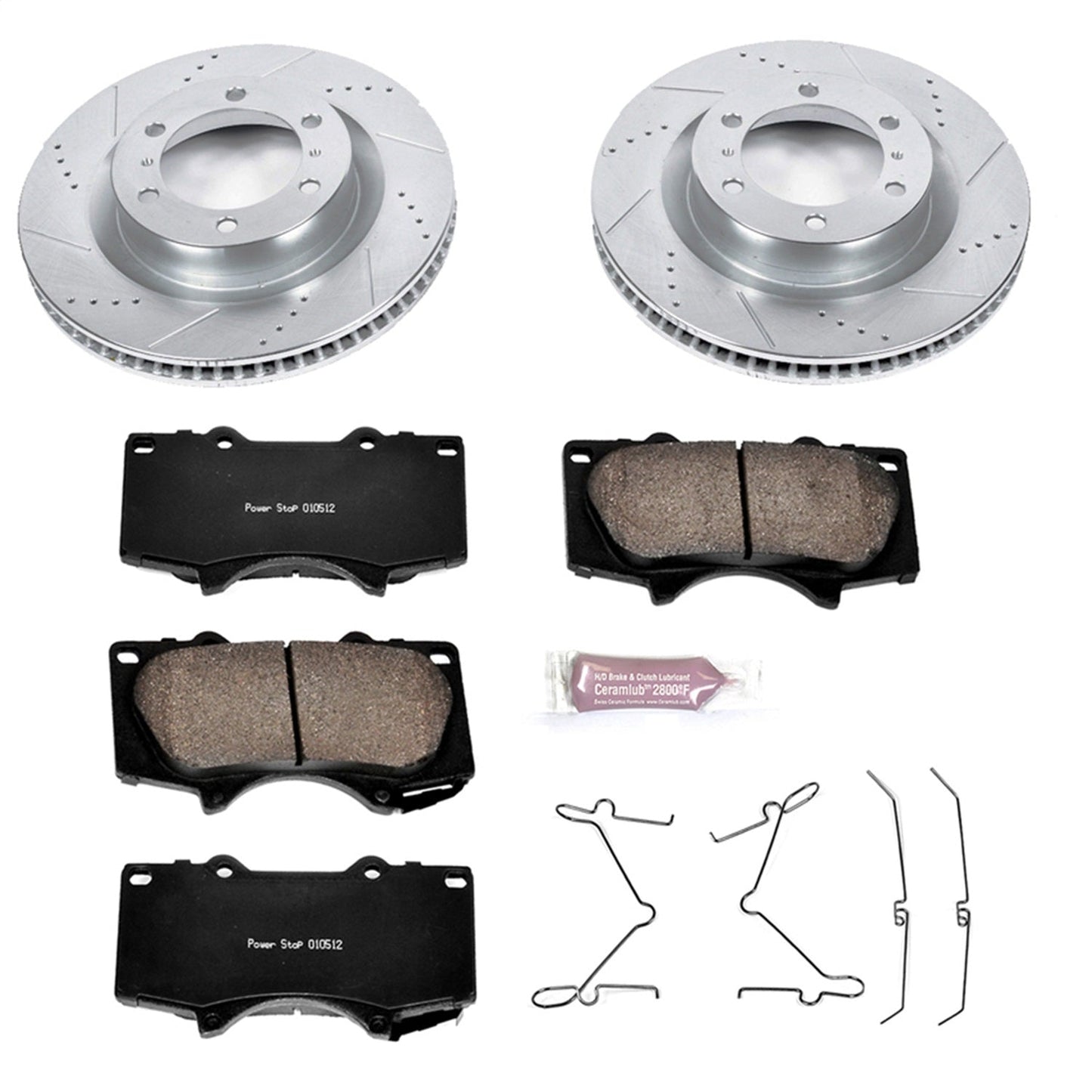 PowerStop Z23 Evolution Sport Front Brake Kit | Lexus GX460 (10-19) (K5873)