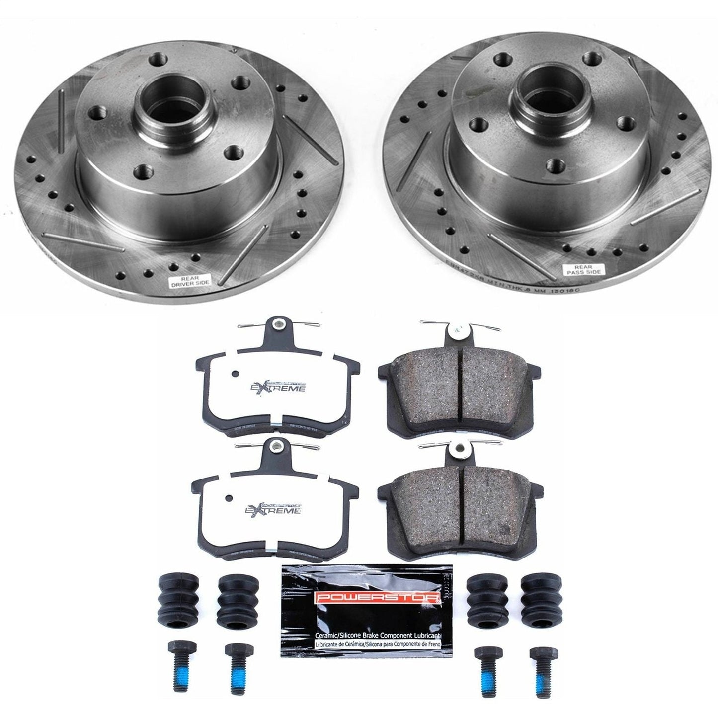 PowerStop Rear Z26 Street Warrior Brake Kit | Audi A4 (96-97) (K588-26)